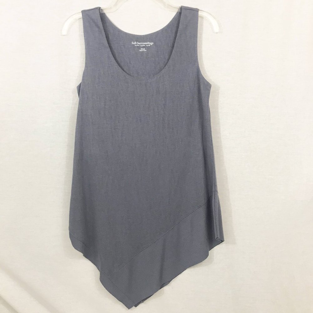 Soft Surroundings Asymmetrical Hem Sleeveless Tank